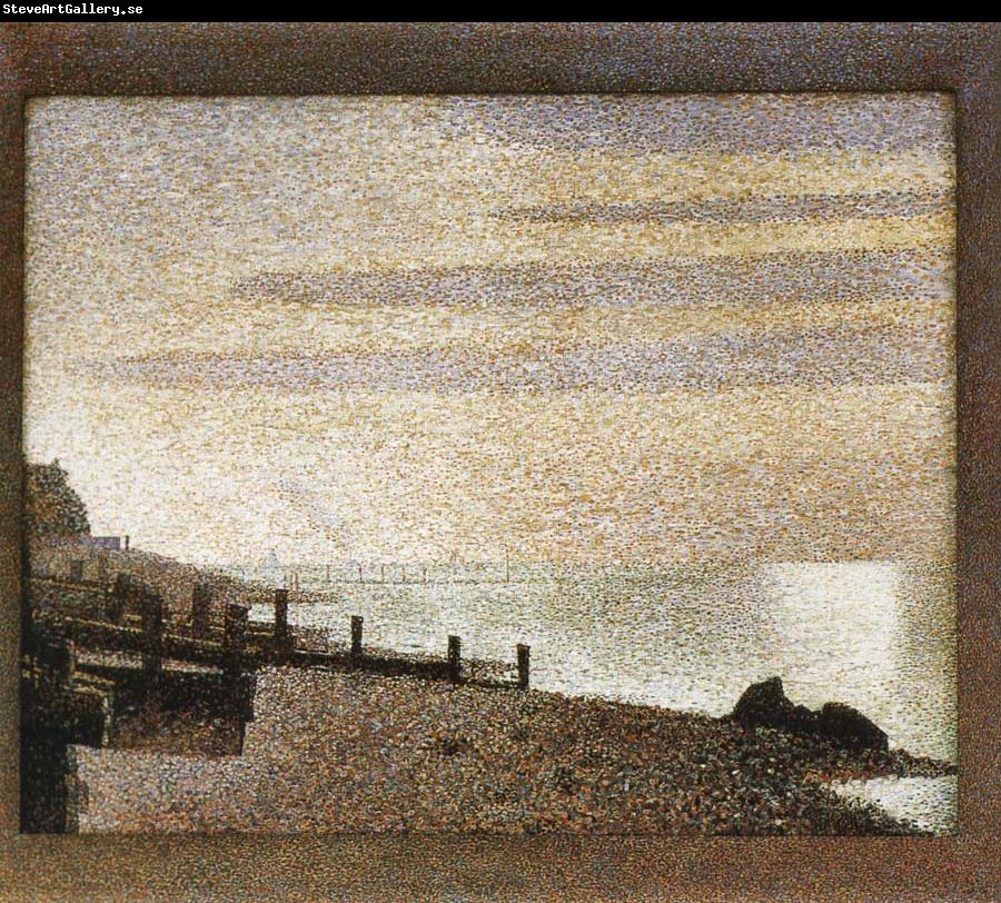 Georges Seurat Seine-s Dusk